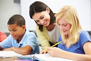 teacher and pupils